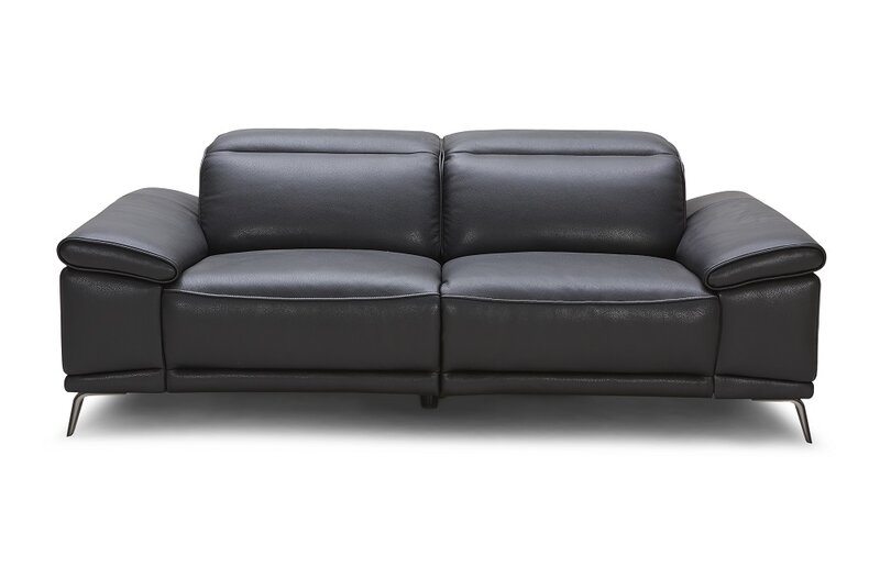 carnegie leather reclining sofa